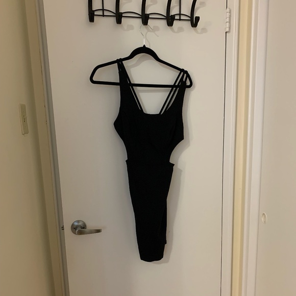 Olivia Black Cut Out Dress - Picture 1 of 4